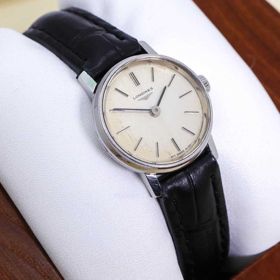 稼働 LONGINES 腕時計 手巻き 機械式 レディース 新品レザー 2651