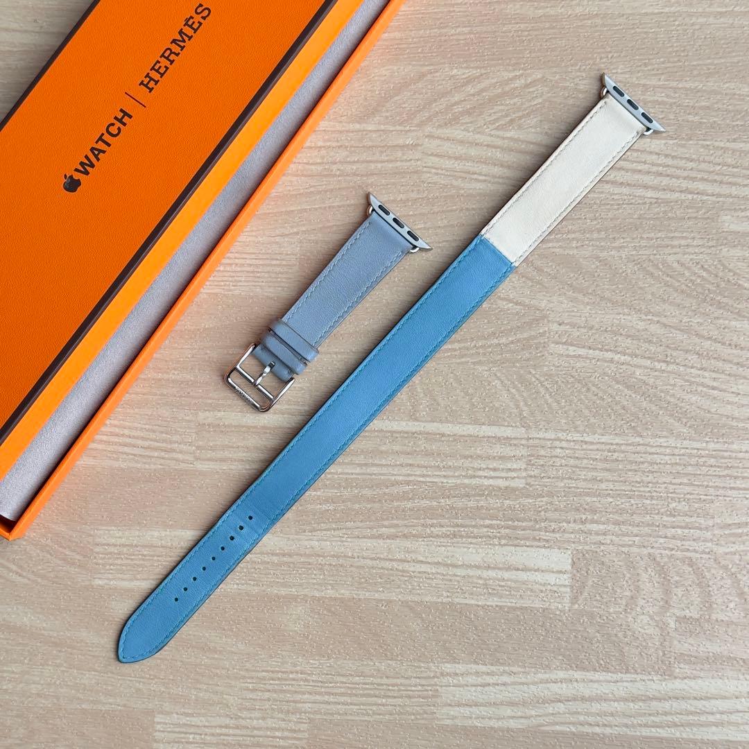 1788 Apple Watch エルメス　ブルー　HERMES 二重　バンド