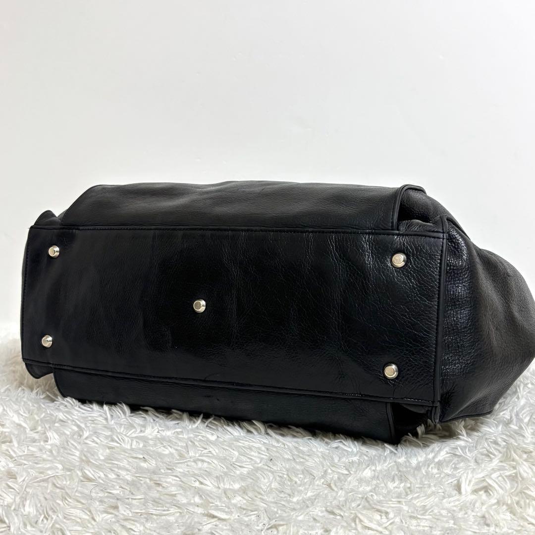 【美品】 michiamo ミキアモ キップソフト トートバッグ レザー