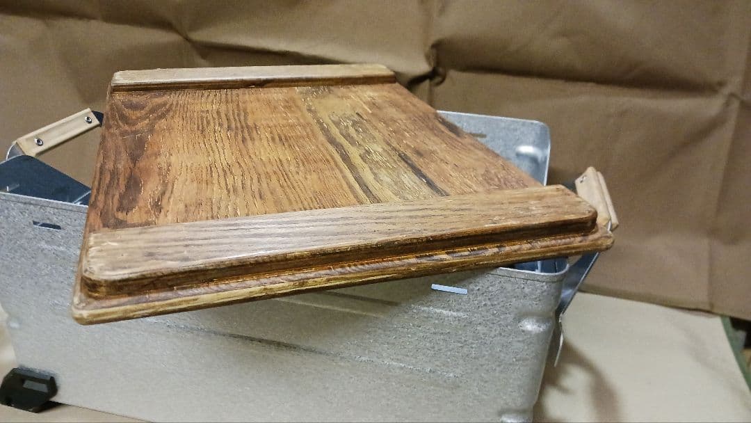 スノーピーク　シェルフコンテナ 25 & 天板 & 脚ブラック塗装カスタム