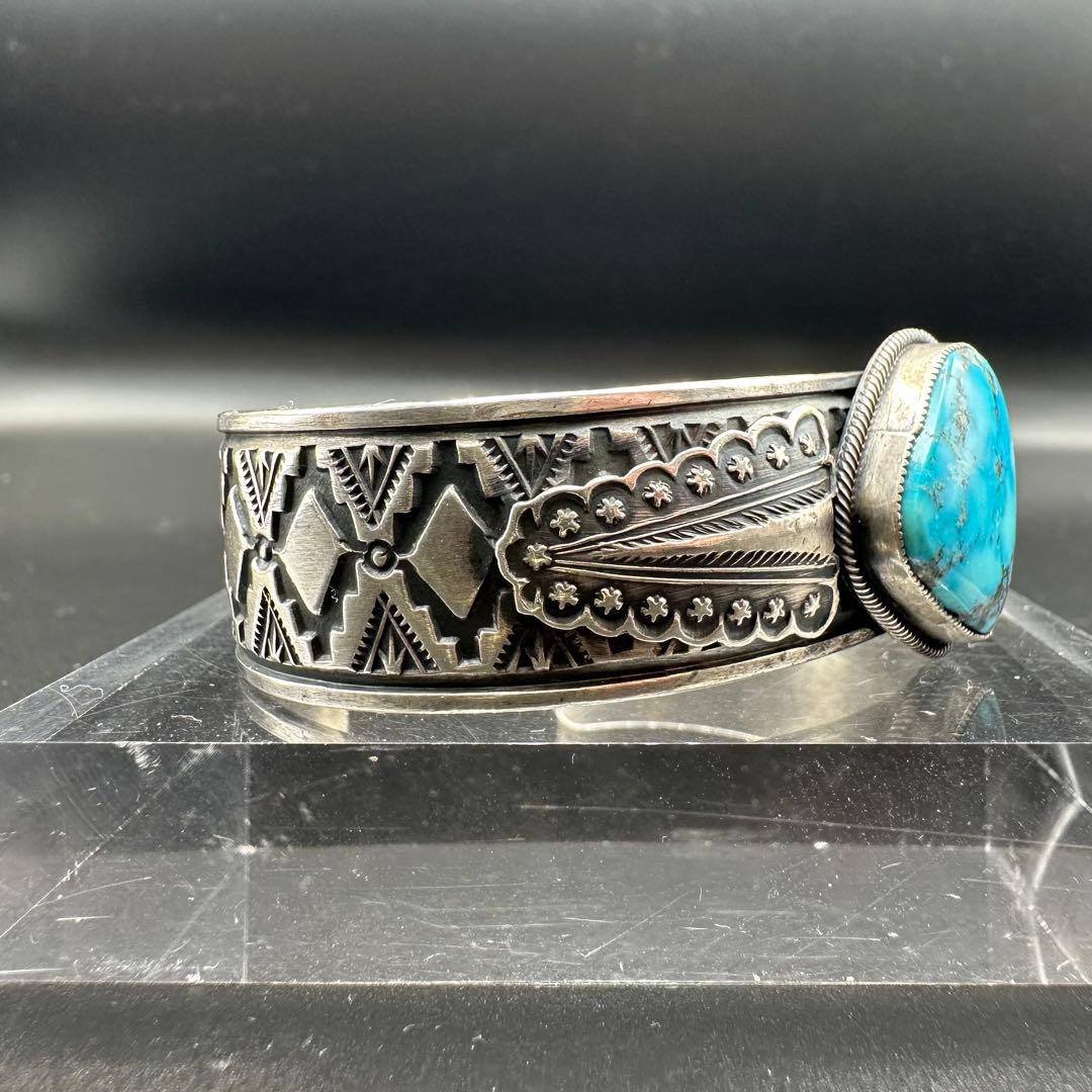 Navajo Gary Reeves イサカピーク ターコイズ　バングル