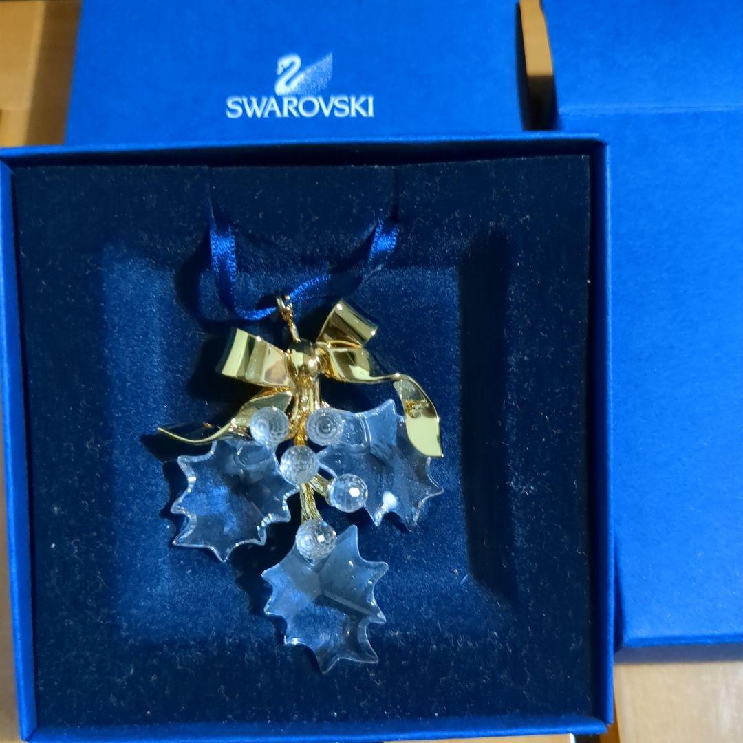 スワロフスキー☆クリスマスオーナメント柊