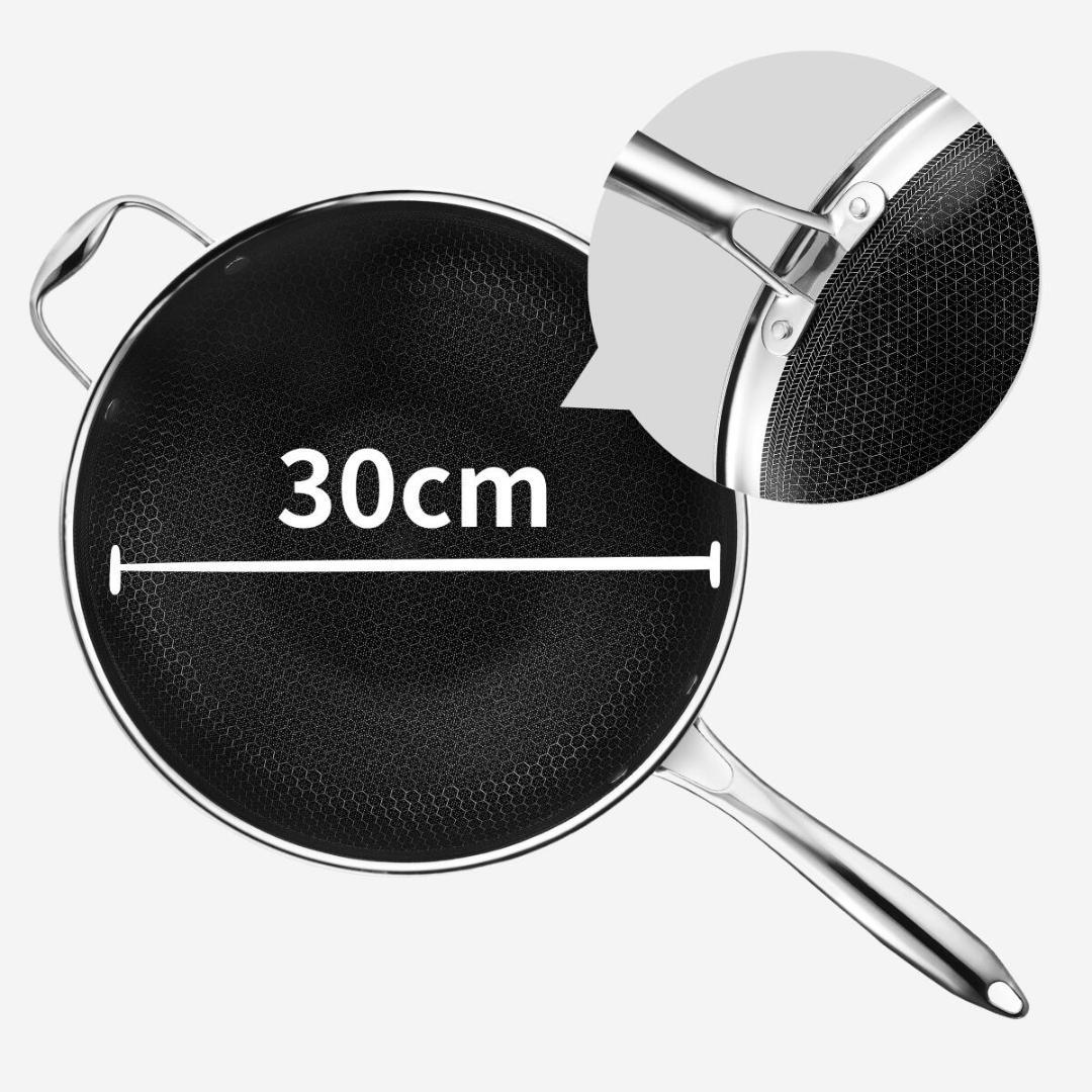 HexClad ハイブリッド 中華鍋 30cm