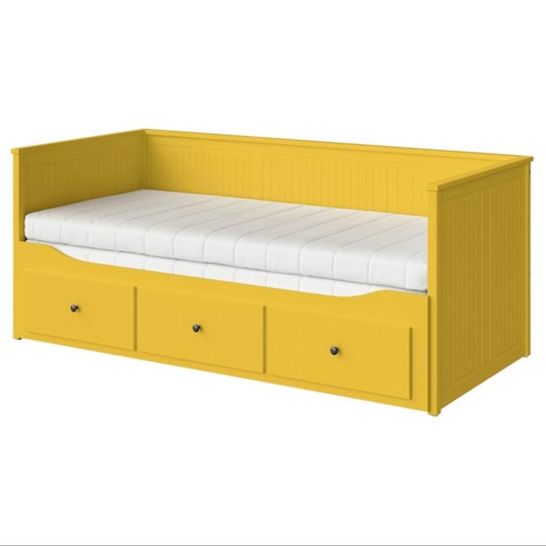 IKEA ヘムネス　デイベッド　イエロー | 完成品発送