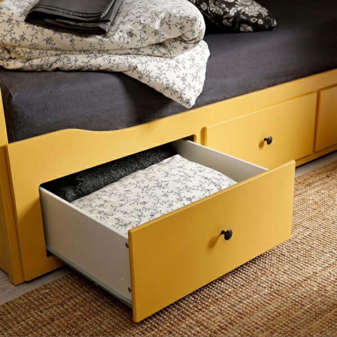 IKEA ヘムネス　デイベッド　イエロー | 完成品発送