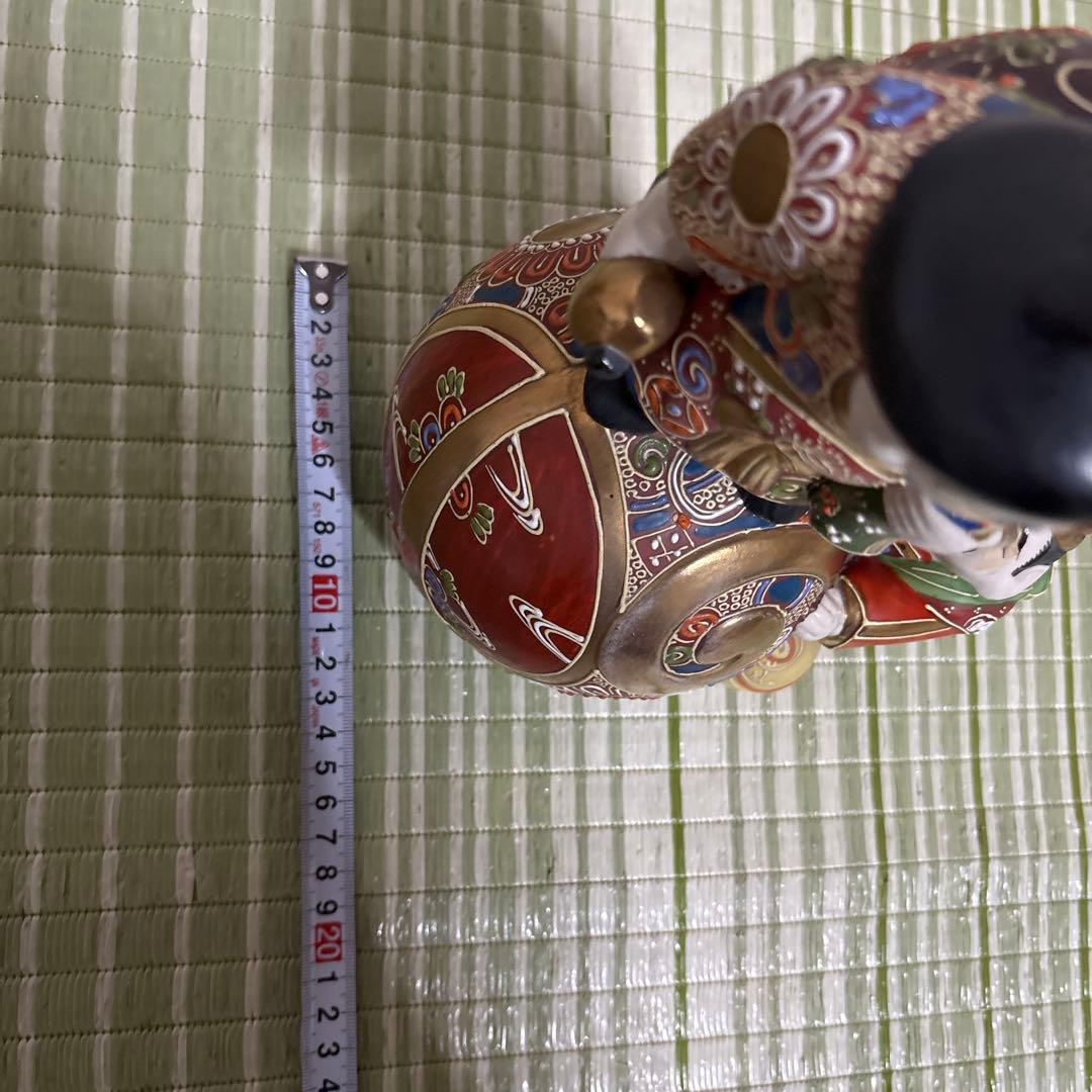 九谷焼　九谷　恵比須　大黒天　焼き物　置物　工芸品　七福神　恵比寿　レトロ