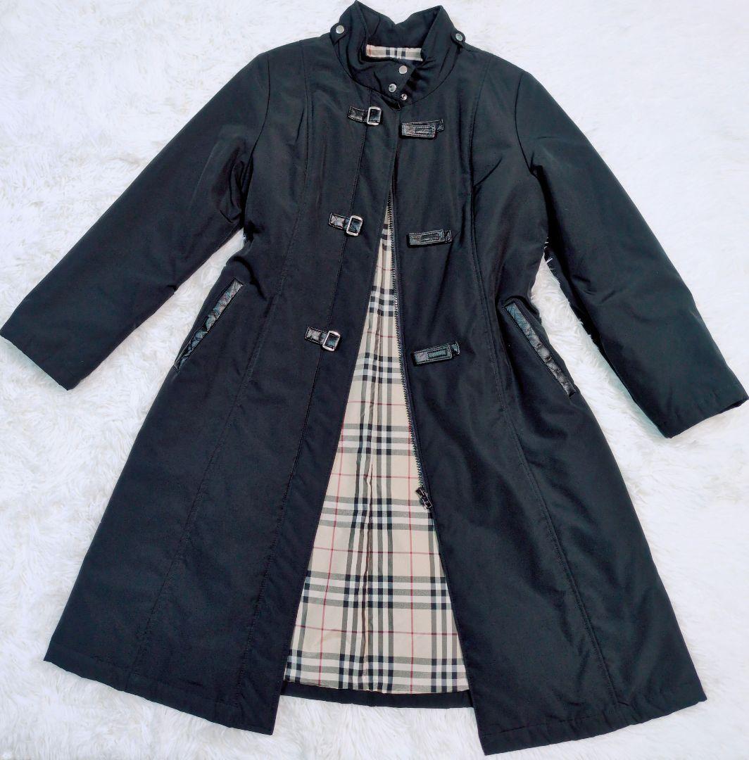 BURBERRY LONDON バーバリー ロングコート ノバチェック Aライン
