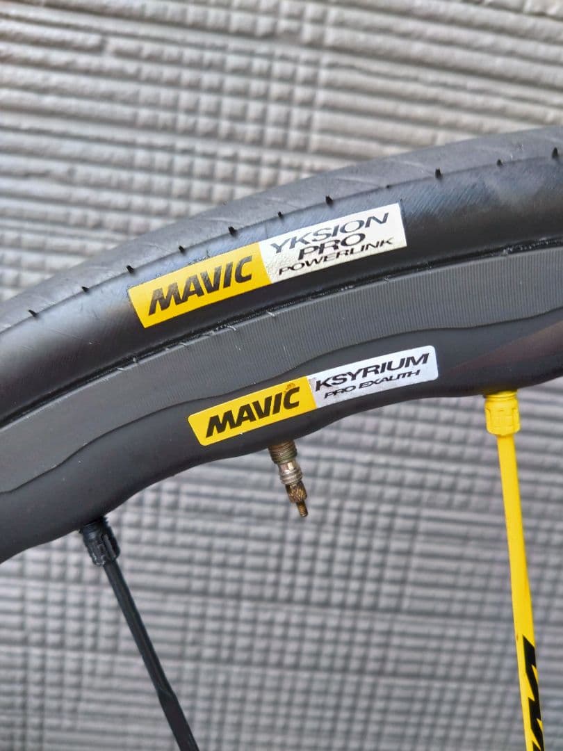 【状態良好】MAVICキリシウムプロ　エグザリット【リムブレーキホイール】