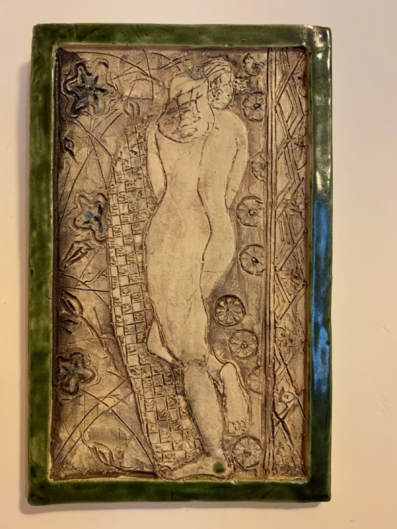 裸婦２　陶器製　アート　美術品　信楽焼