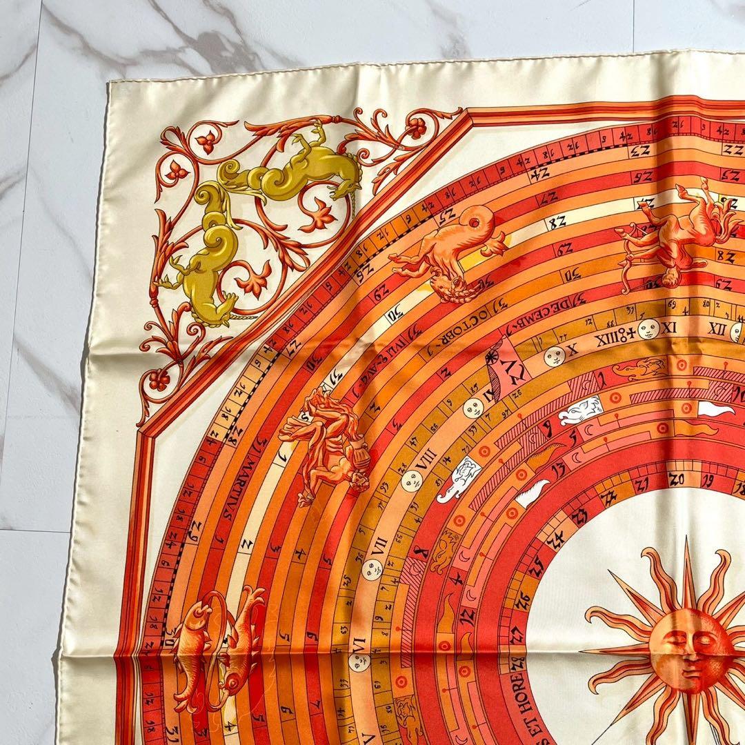 いんくりさん専用　エルメス HERMES カレ 90 占星術 太陽 スカーフ シ