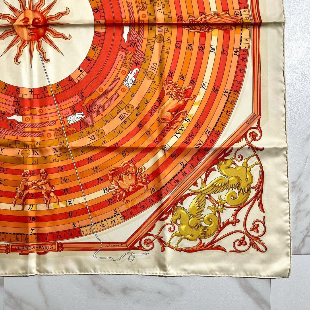 いんくりさん専用　エルメス HERMES カレ 90 占星術 太陽 スカーフ シ