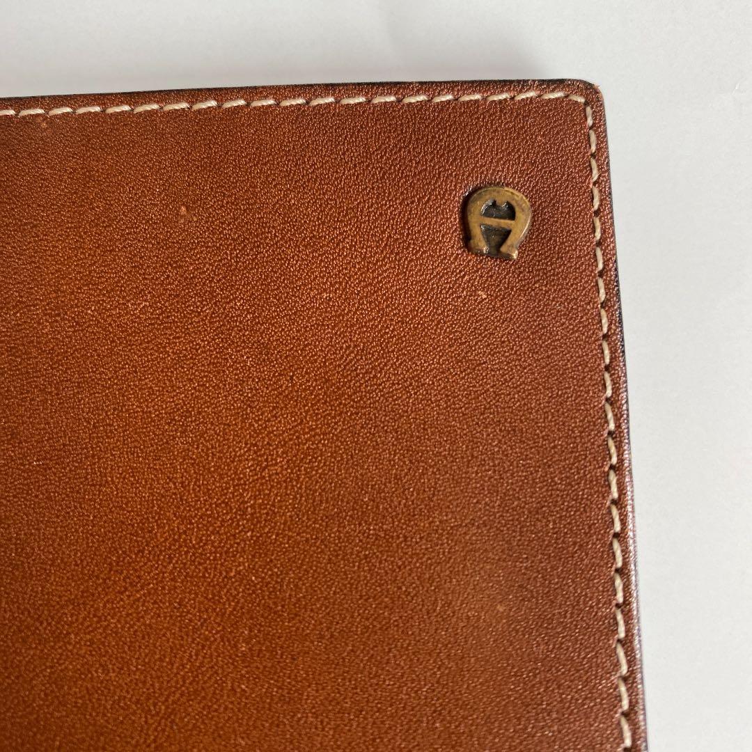 AIGER  アイグナー　本革Ａ5サイズ　　カバー　茶色