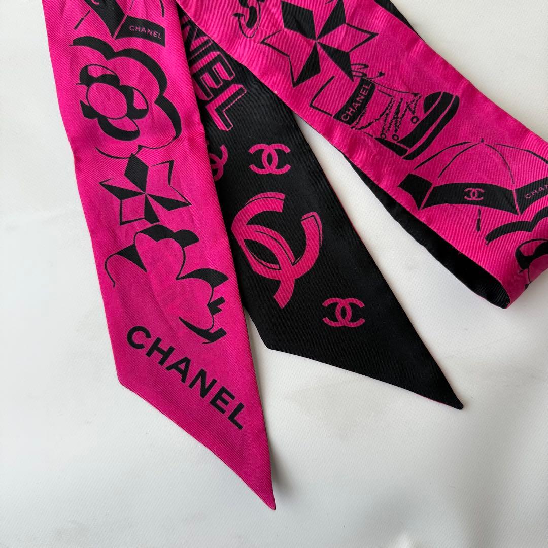 シャネル＊ヘアバンド＊カメリア＊スカーフ