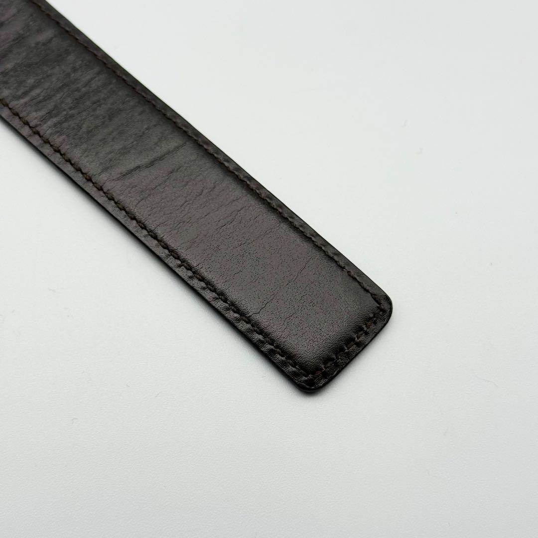 ✨良品✨GUCCI ベルト Gバックル シルバー金具 ビジネス レザー 男女兼用