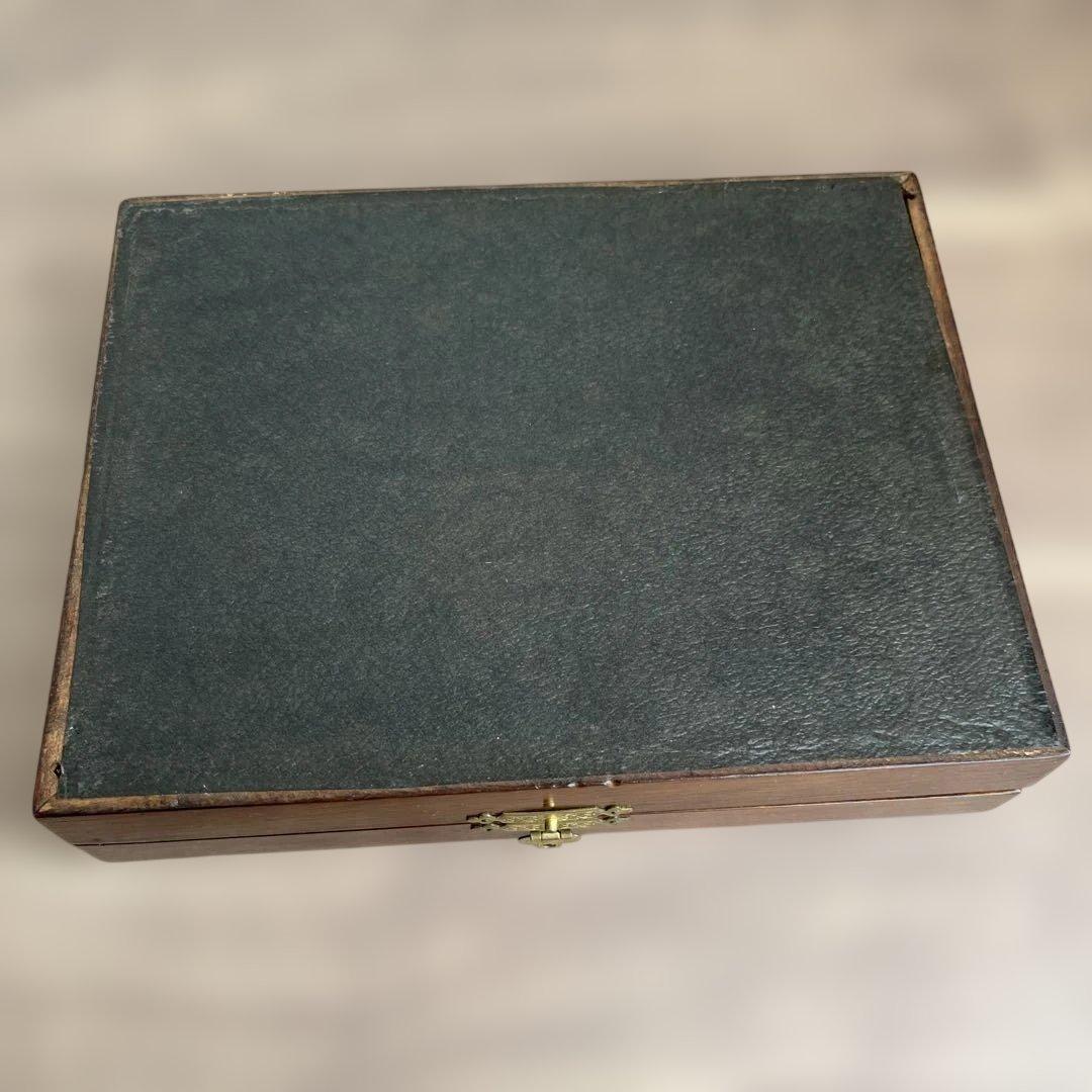 【白蝶貝 / 純銀継手】507ｇビクトリアン デザートナイフ＆フォーク12本