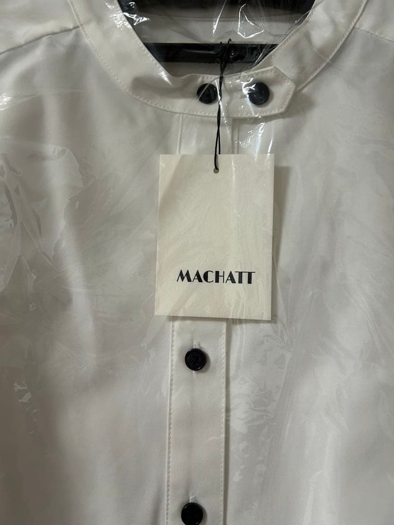 MACHATT パフスリーブ Wボタン ブラウス