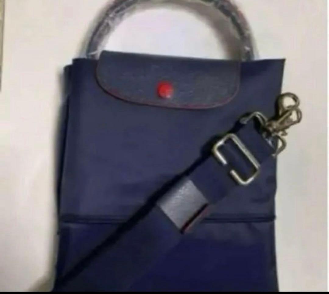 ロンシャン大容量 ネイビー 新品