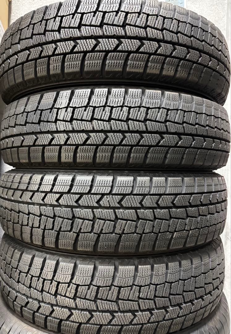 【バリ溝！22年製】155/65R14 ダンロップ　 軽用スタッドレスタイヤ4本