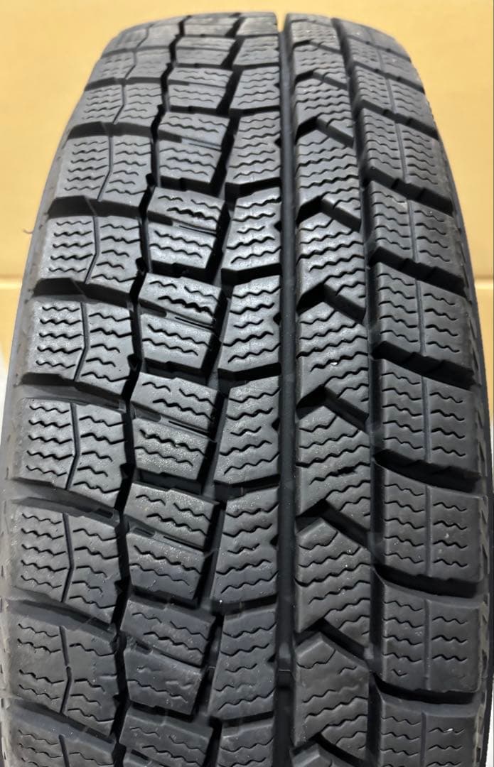 【バリ溝！22年製】155/65R14 ダンロップ　 軽用スタッドレスタイヤ4本
