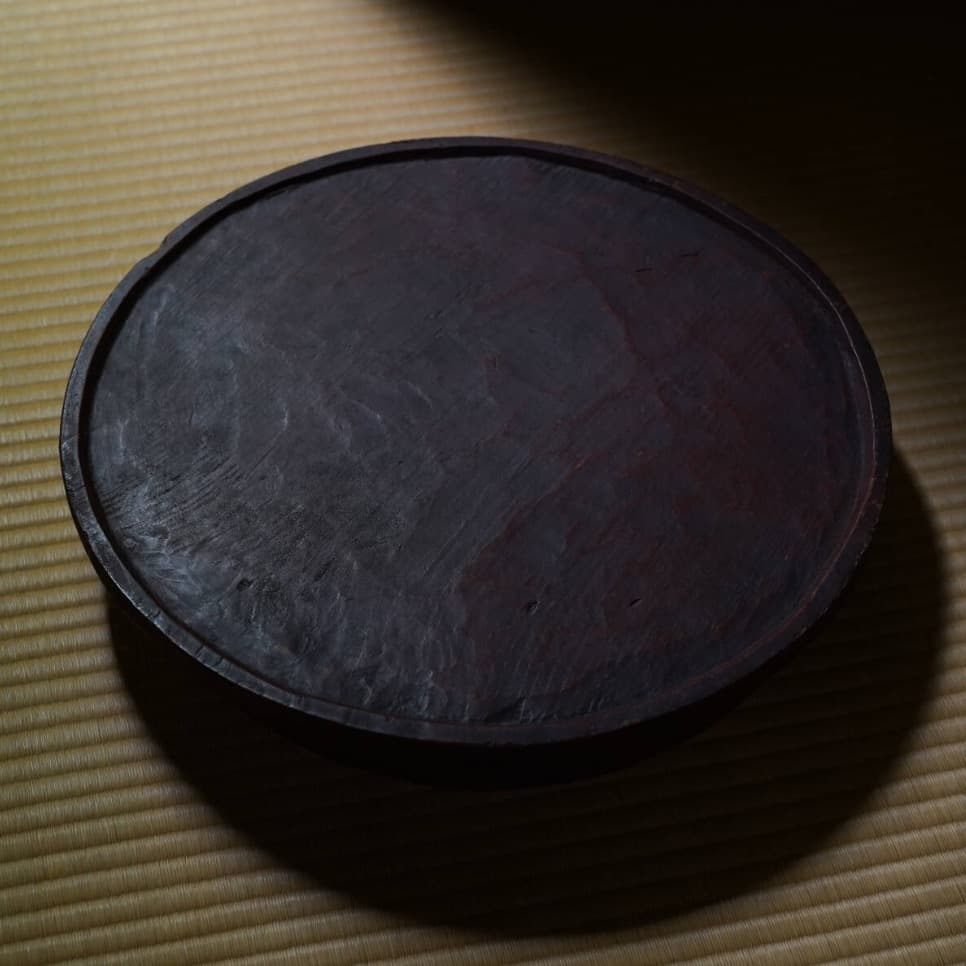 李朝 江原道 ハツリ盆 李氏朝鮮時代後期 / 李朝膳 江原盤 くりぬき盆