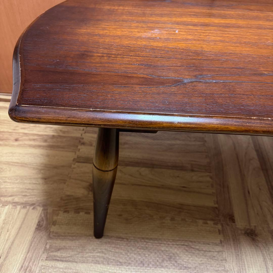 飛騨産業　キツツキマーク　アンティーク 木製テーブル　　ローテーブル