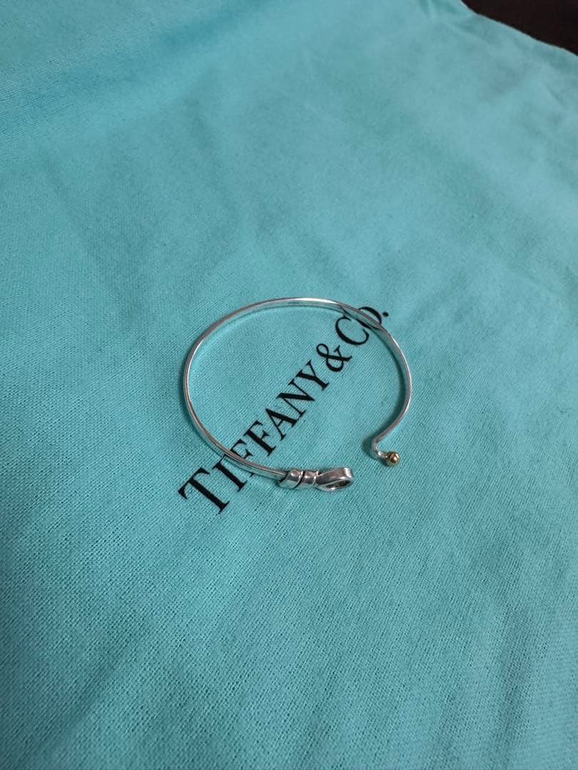 Tiffany & Co. フックアンドアイバングルブレスレット 925/750