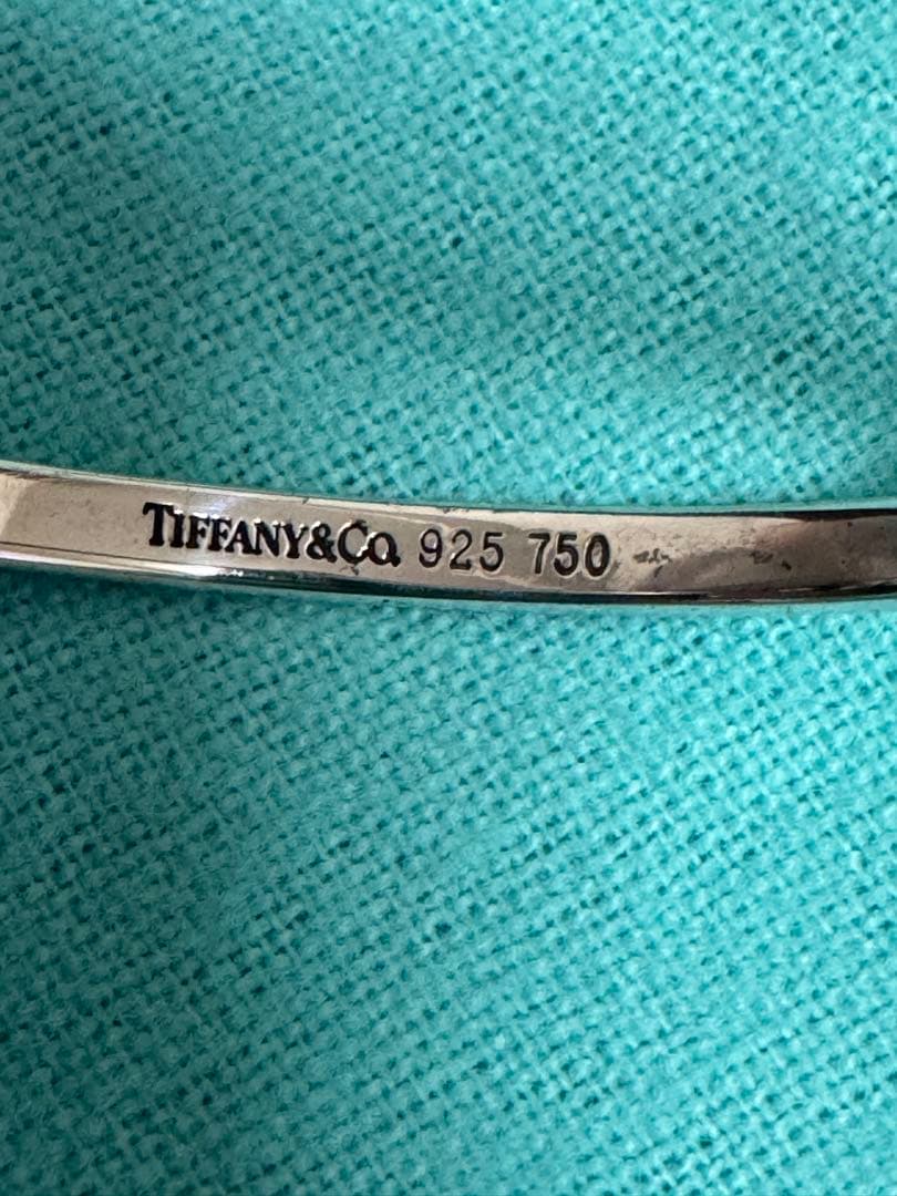 Tiffany & Co. フックアンドアイバングルブレスレット 925/750