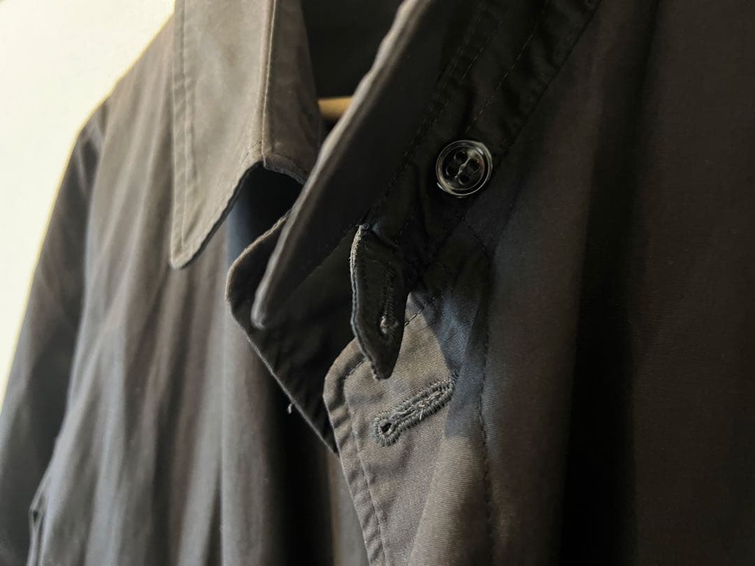 米軍 実物 USN RAINCOAT ブラック M ステンカラーコート②