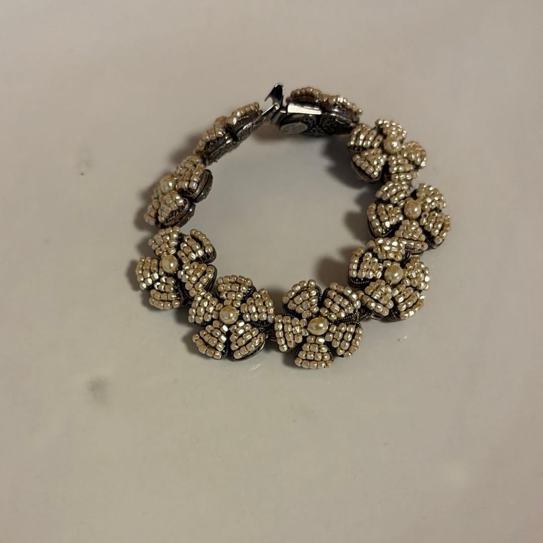 MIRIAM HASKELL 花モチーフ ブレスレット