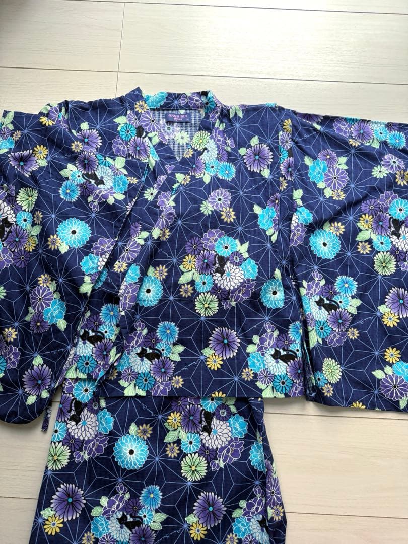 ジュニアサイズANNA SUI mini アナスイミニ　サンドレス風浴衣　160