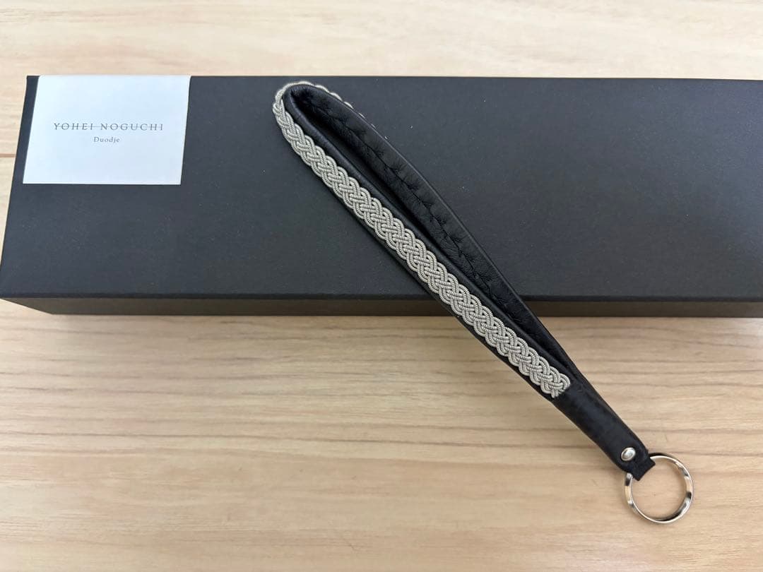 【美品】YOHEI NOGUCHI 編み込み ハンドストラップ キーリング