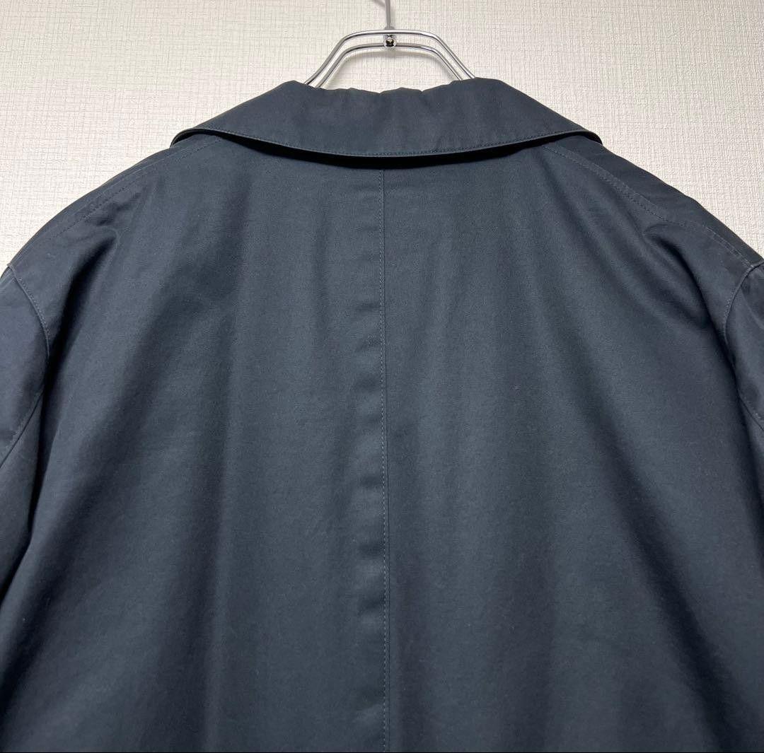 マーガレットハウエル ネイビー 中綿ライナー付きステンカラーコート 2way L