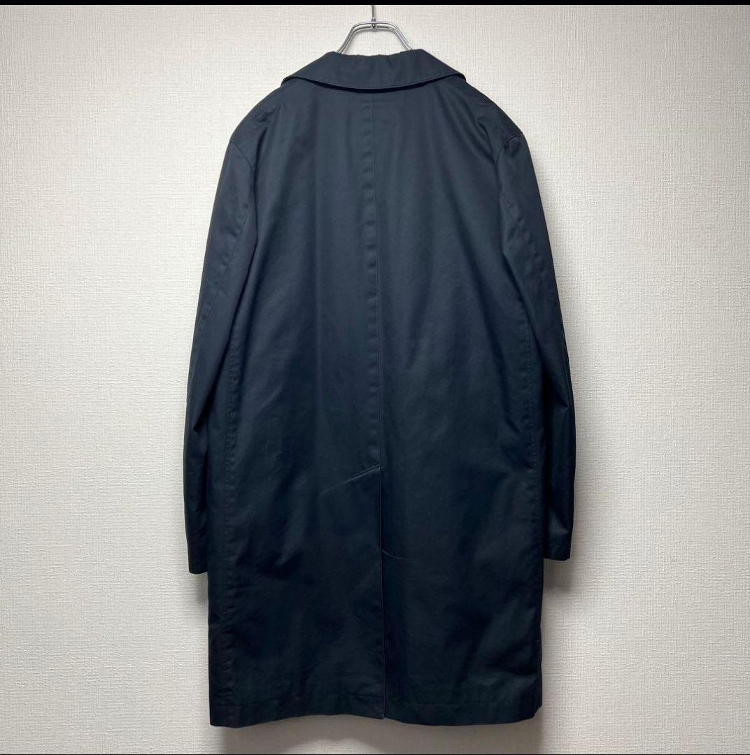 マーガレットハウエル ネイビー 中綿ライナー付きステンカラーコート 2way L