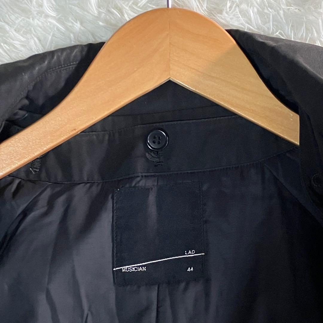LAD MUSICIAN レイヤード コート ブラック ロング ライナー