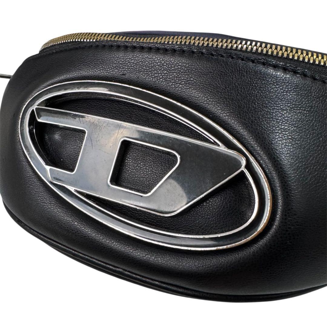 DIESEL ディーゼル ウエストバッグ レザー Dロゴ デカロゴ　斜め掛け