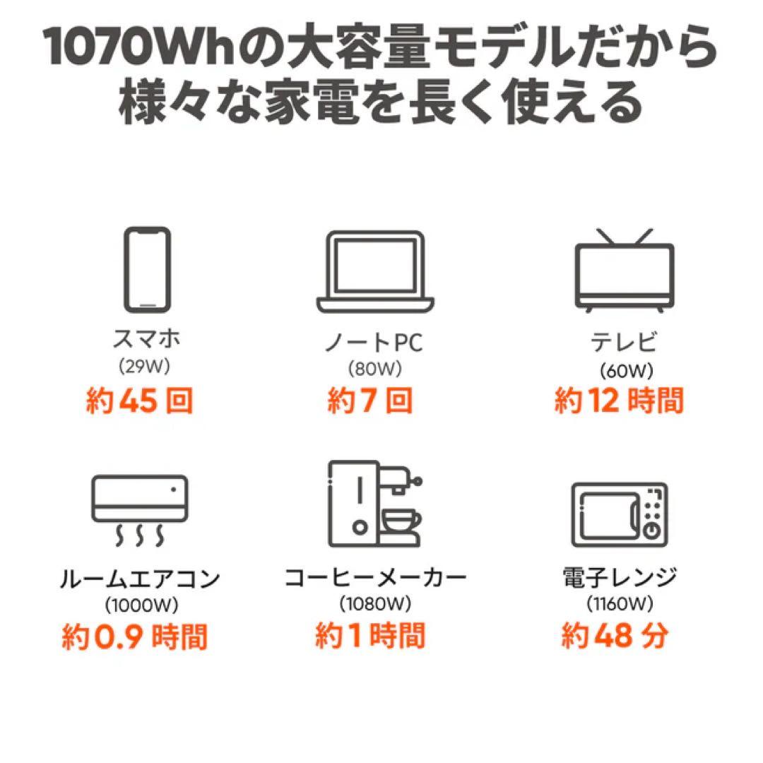 Jackeryポータブル電源1000New 100W ソーラーパネル 2点セット