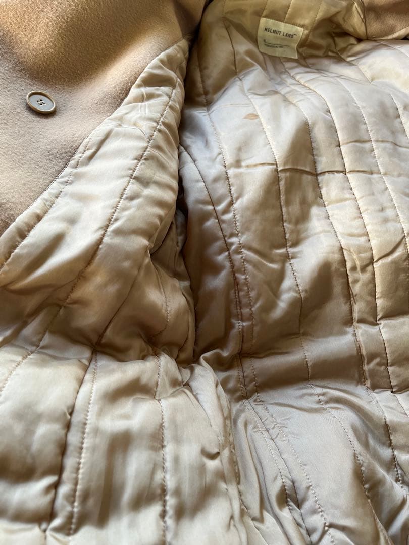 g*g様 HELMUTLANGベージュ ダブルブレスト チェスターコート ヴィン