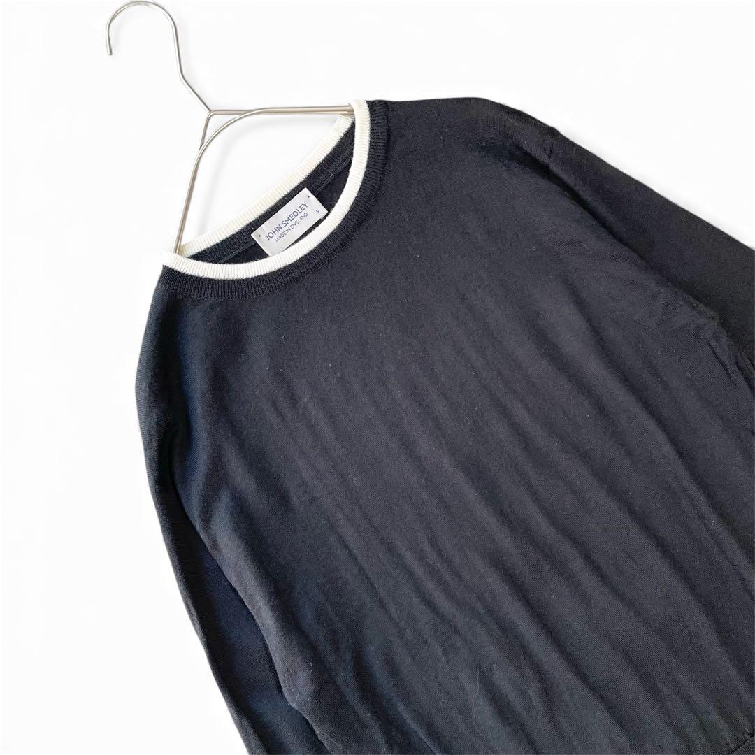 現行✨ジョンスメドレー 日本限定 バイカラーニット 30Gメリノウール レア