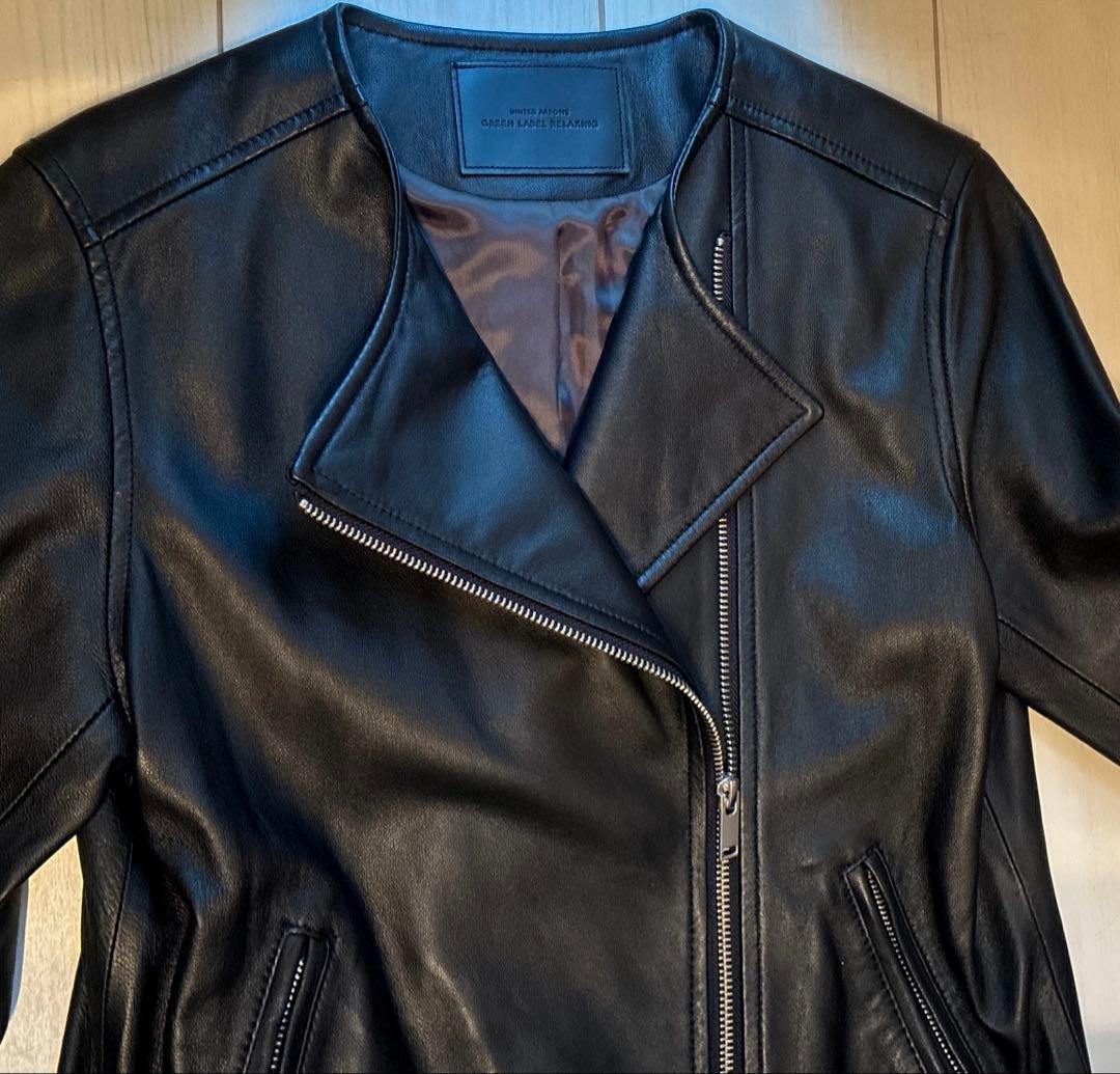 E*7様 新品同様　UNITED ARROWS レザー　ジャケット　ライダース