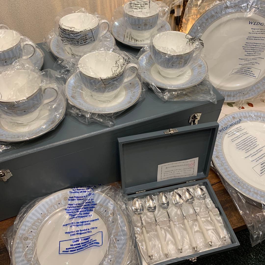 未使用　ウェッジウッド アレクサンドラ　カップ＆ソーサー　デザートプレート　等