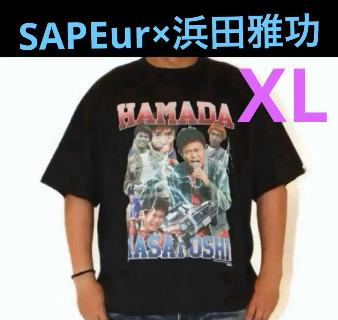 新品SAPEur サプール ダウンタウン 浜田雅功　ごぶごぶ Tシャツ 黒　XL