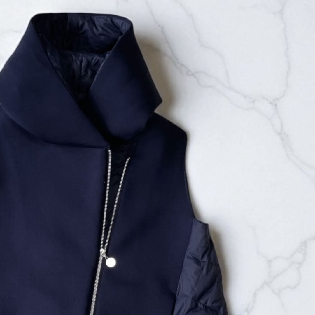 MARECHAL TERRE マルシャルテル ダウンベストパーカー ネイビー M