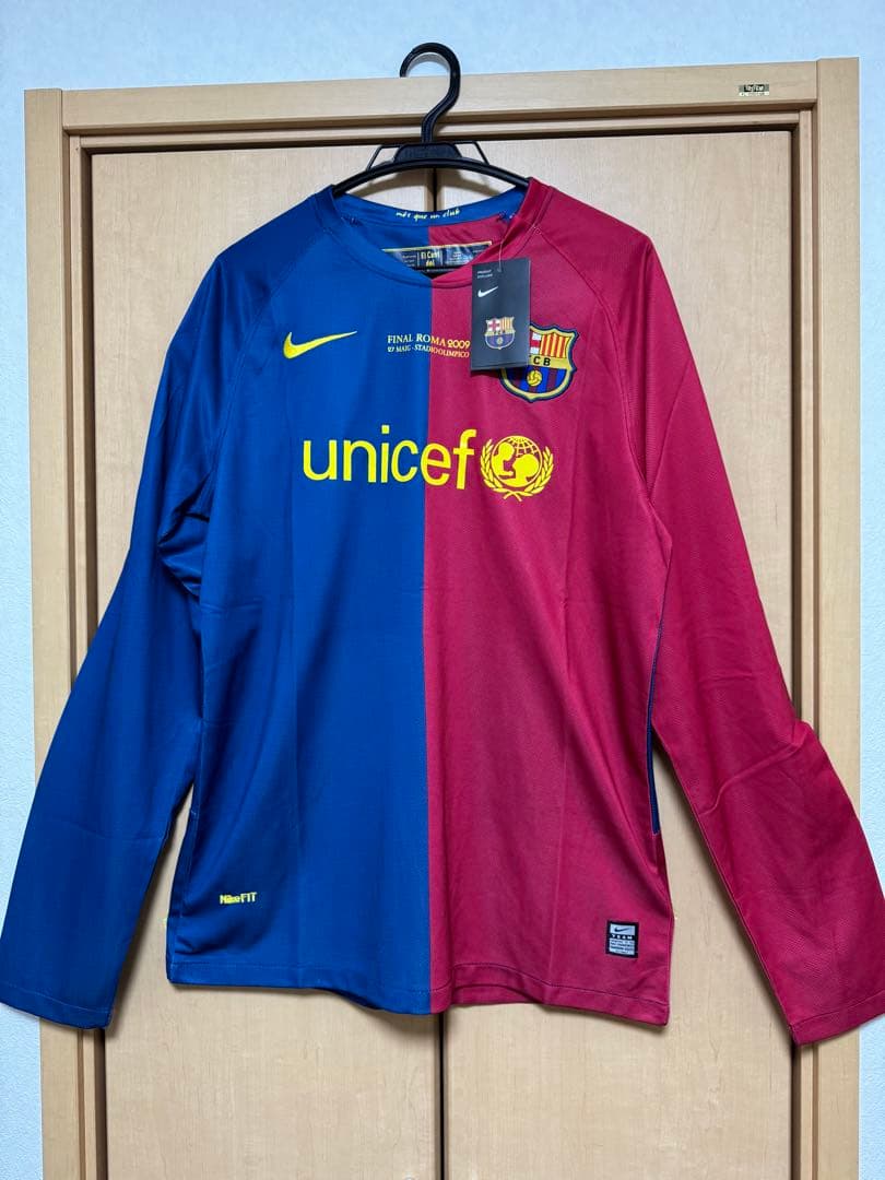 [新品、未使用]バルセロナ メッシ 長袖 ユニフォーム 08-09