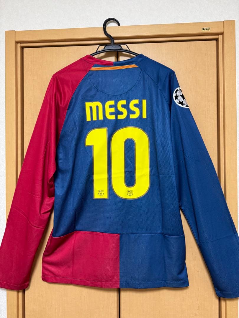 [新品、未使用]バルセロナ メッシ 長袖 ユニフォーム 08-09