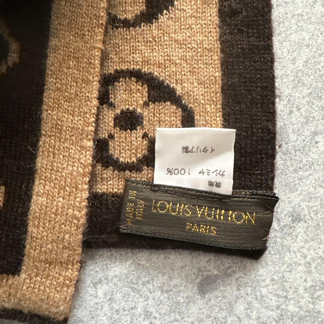 Louis Vuitton ルイヴィトン モノグラムマフラー カシミア100%