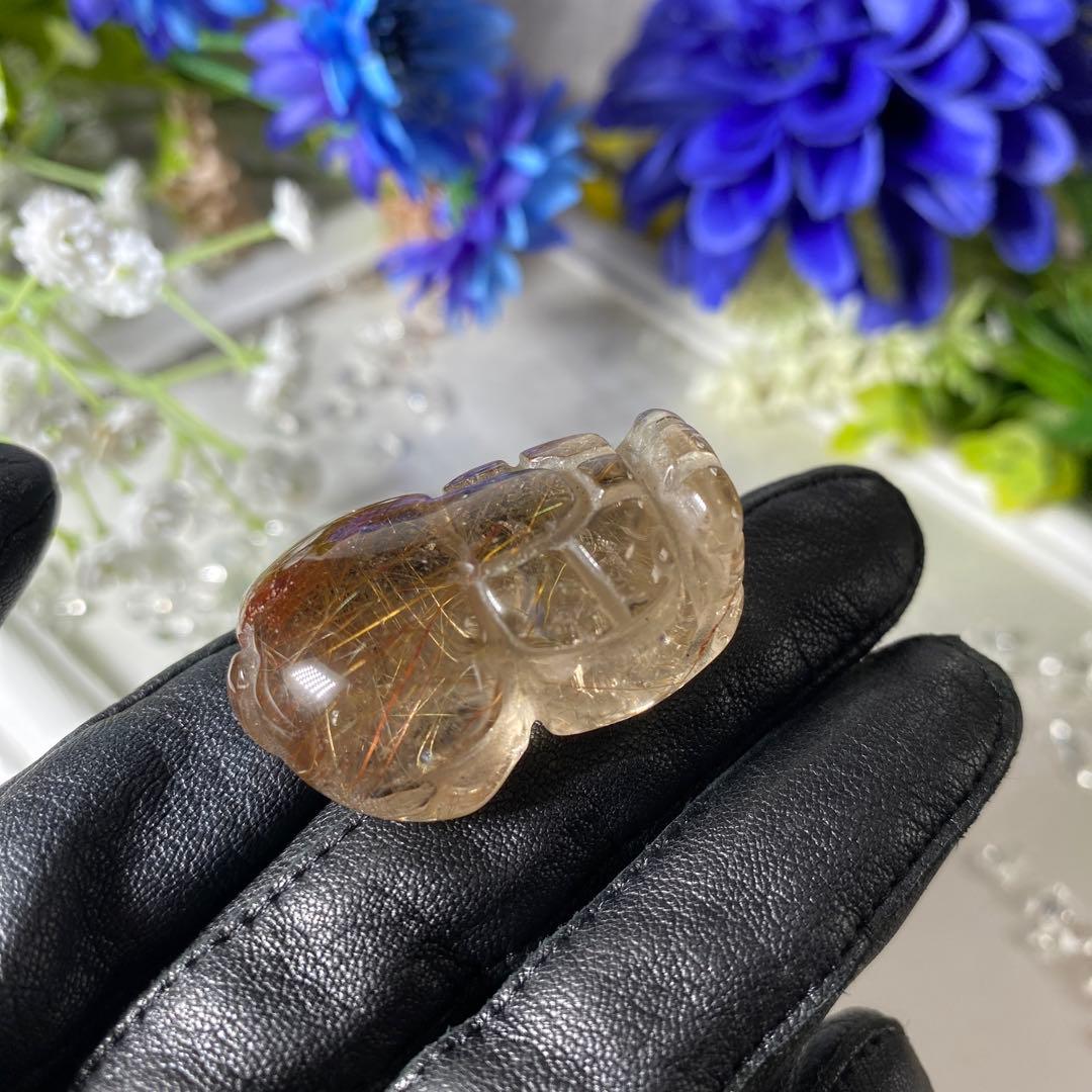 レッドルチルクォーツ 貔貅