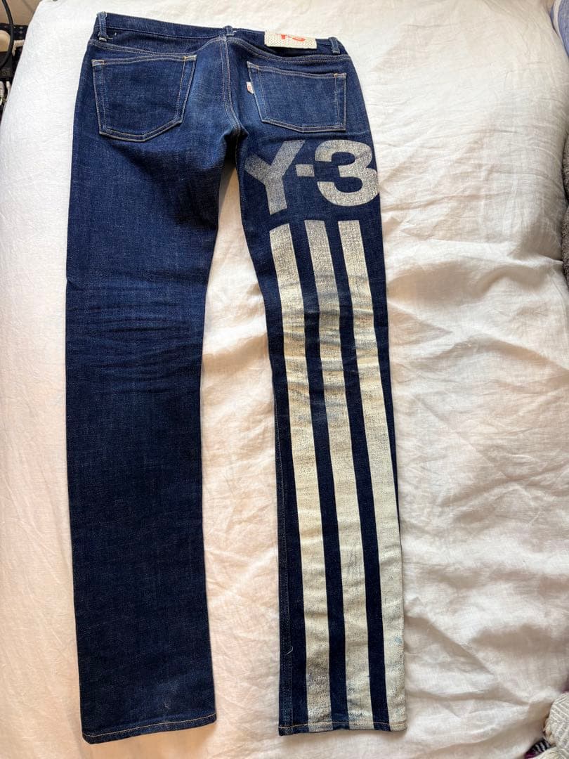 Y-3 ストライプデザイン デニム