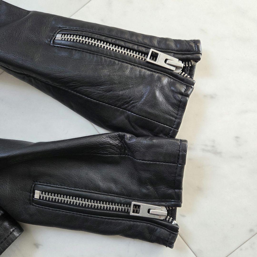 ALLSAINTSレザー ジャケット UK4 オールセインツ ラムレザー　ダブル