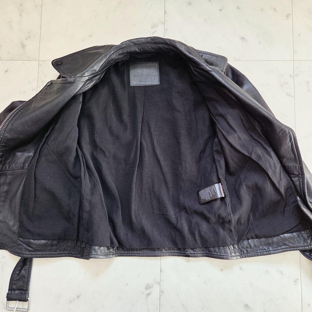 ALLSAINTSレザー ジャケット UK4 オールセインツ ラムレザー　ダブル