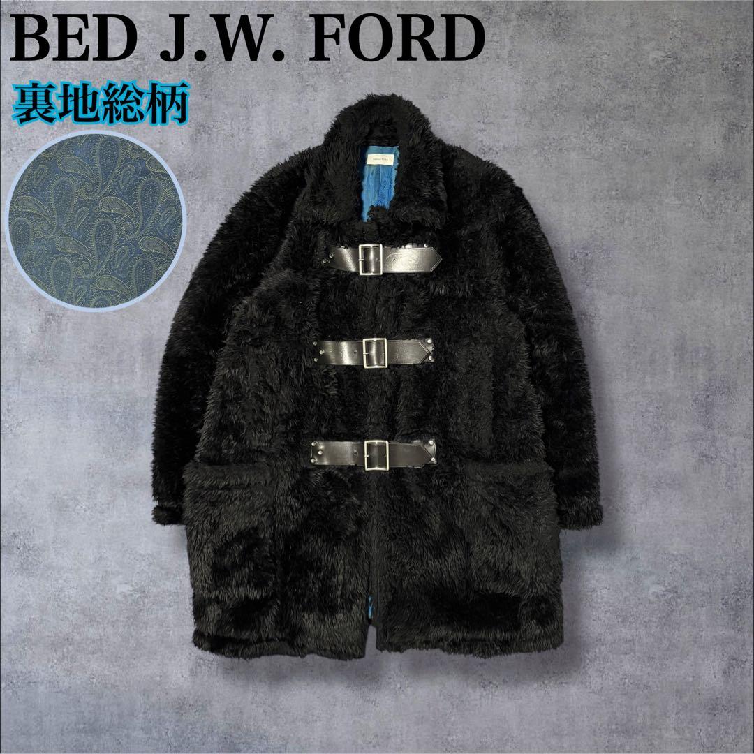 あ！希少▲BED J.W. FORD ボアコート フェイクファーコート